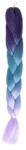 Soulima Szintetikus hajfonat, 60cm, színátmenetes kék