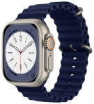 Techsuit Apple Watch 6 / 7 / 8 / 9 / SE / SE 2 okosóra szíj, szilikon, sötétkék, 38/40/41mm, Techsuit - gsmlive