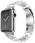 Techsuit Apple Watch 6 / 7 / 8 / 9 / SE / SE 2 okosóra szíj, fém, ezüst, 38/40/41mm, Techsuit - gsmlive