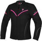 Rebelhorn Jachetă de motocicletă pentru femei Rebelhorn Luna Black-Fluo Pink lichidare (PRBRH-TJ-LUNA_63-LADY)