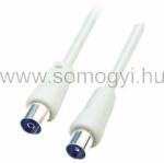 Somogyi Elektronic RF 3X Koax kábel, dugó-aljzat, 3m