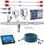 Fengda Airbrush festékszóró készlet Fengda BD-183K (festékszóró, fúvókák, tartályok és tömlő)