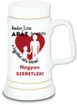  Isten nekem teremtette apát - Kerámia Söröskorsó (201097)