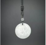 R. M. ékszer Kör om hegyikristály medál zsinóron 3, 5cm (021957)