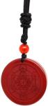 R. M. ékszer Kör metatron karneol medál zsinóron 3, 5cm (021976)