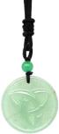 R. M. ékszer Kör trefoil aventurin medál zsinóron 3, 5cm (021938)