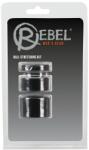 Rebel Ball - pénisz-, heregyűrű és nyújtó szett - (fekete)