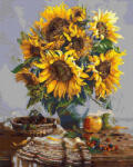 Ipicasso Set pictura pe numere, cu sasiu, Buchet de floarea soarelui, 40x50 cm (PC4050394) Carte de colorat