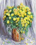 Ipicasso Set pictura pe numere, cu sasiu, Vaza cu flori galbene, 40x50 cm (PC40501192) Carte de colorat
