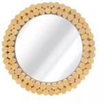 Rea Oglinda rotunda Rea Boho KLNA-MR01 rama lemn 36 cm (HOM-02802)