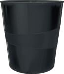 Leitz Recycle 15 literes karbonsemleges műanyag papírkosár - Fekete (53280095)
