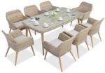 Garden Point Cordoba exkluzív 8 személyes technorattán kerti bútorok, homokszínű (GAP058-8)