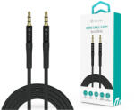 DEVIA 3, 5 - 3, 5 mm jack audio kábel 1 m-es vezetékkel - Devia Series iPure AUX Audio Cable - fekete