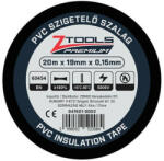Z-TOOLS PVC szigetelőszalag Fekete 20mx19mm/0, 15mm (041501-0002)