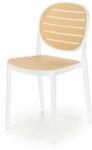 Halmar K529 szék fehér / natúr - mindigbutor