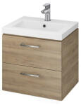 Cersanit Set mobilier suspendat, Cersanit, Lara, cu lavoar Como, 50 cm, nuc (S801-153-DSM)