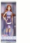Mattel Barbie: Colecția pastel - Barbie în rochie mov (HRM12) Papusa Barbie