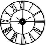Casa Chic Queensway 100, ceas de perete, cadru metalic, silențios, Ø 100 cm (ANTIC-CLOCK-100-BLK) (ANTIC-CLOCK-100-BLK) - electronic-star