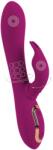 Javida 3 Function Vibrator with Rotating Massage Pearls Purple Vibrator