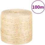 vidaXL 100% szizálkötél 4 mm 100 m (155009)