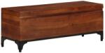 vidaXL Cufăr de depozitare, 110x35x41 cm, lemn masiv de acacia (328304) - comfy