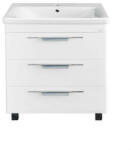 TMP cabinets TRIO 80 lábon álló fürdőszobabútor Sanovit Luxury 11080 porcelán mosdókagylóval 80 cm (400864) - watermarkt