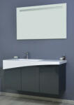 TMP cabinets SMYRNA 120 fali fürdőszobabútor - ANTRACIT - Akrivit öntött márvány mosdókagylóval 120 cm (400510) - watermarkt