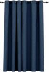  Vidaxl kék vászonhatású sötétítőfüggöny fűzőkarikával 290 x 245 cm 321179