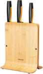 Fiskars Suport din bambus pentru 3 cutite Fiskars Functional Form (FSK1057553)