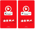Youtube NFC Карта за Абониране към Youtube Канал - Двуезична с Двустранен Печат - 95709