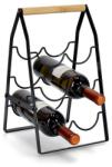 Zeller Suport 6 sticle vin Zeller Orburg, metal, negru, 22 x 23 x 37.5 cm Suport sticla vin