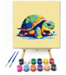  Színes teknős - gyerek számfestő készlet