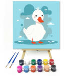  Fehér kacsa - gyerek számfestő készlet