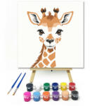 Számfestő Aranyos zsiráfbébi - gyerek számfestő készlet (szamkid310)