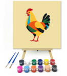  Színes tyúk - gyerek számfestő készlet
