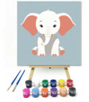  Fehér elefánt - gyerek számfestő készlet