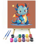  Mosolygó sárkány - gyerek számfestő készlet