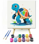  Mosolygós teknősbéka - gyerek számfestő készlet