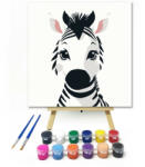  Mosolygós kis zebra - gyerek számfestő készlet