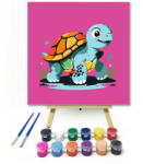  Türkiz teknősbéka - gyerek számfestő készlet