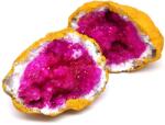 R. M. ékszer Ásványok Kvarc geóda pink sárga külső L (109733)