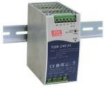 MEAN WELL TDR-240-24, háromfázisú, DIN sínre szerelhető tápegység, 240W / 24V