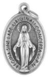 ST. ITA Csodás Mária ezüst színű fém érem, ovál - 22 mm (13322014)