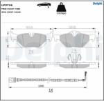 DELPHI set placute frana, frana disc DELPHI LP3716 (LP3716)