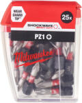 Milwaukee Shockwave PZ1 25mm 25pc. (4932430861) Set capete bit, chei tubulare