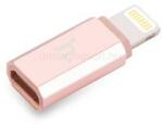 hoco. Adapter csatlakozó - lightning - micro USB rose gold (HC025740) (HC025740)