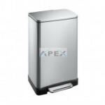 Merida Hulladékgyűjtő, rozsdamentes, szálcsiszolt, 'CUBE', 30L