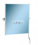 Merida Tükör mozgássérült mosdókba, 50x60cm, krómozott kerettel, mozgató karral