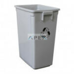 Merida Szelektív hulladékgyűjtő, szürke, 60L, fedél nélkül