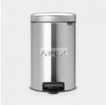 Merida Hulladékgyűjtő, 12L rozsdamentes, szálcsiszolt, lábpedálos